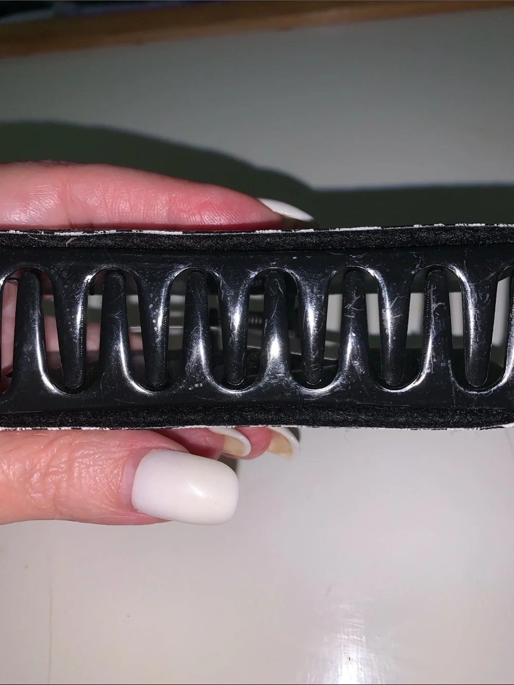 Monogram fashion Hair Claw Clip